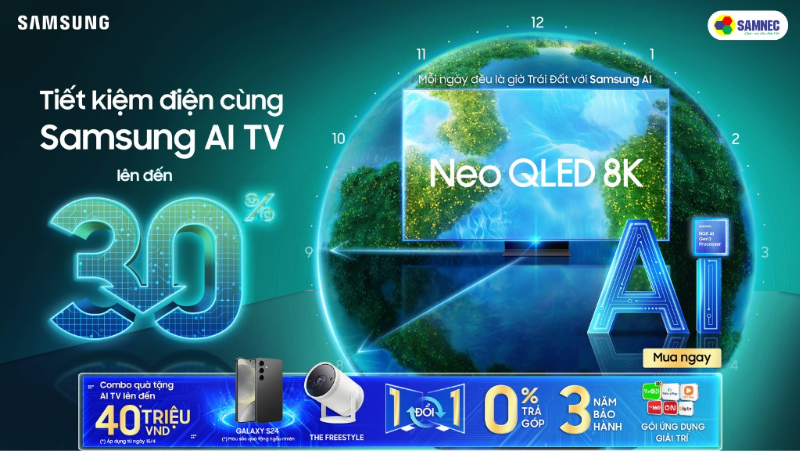 Mua Tivi Samsung NEO QLED 8K Nhận Ngay Khuyến Mại 1 Đổi 1 Tại Samnec