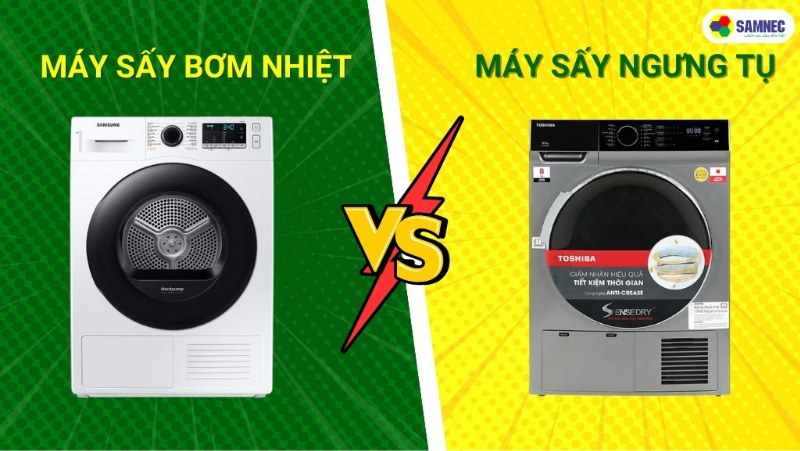 So sánh máy sấy ngưng tụ và máy sấy bơm nhiệt. Nên mua loại nào?