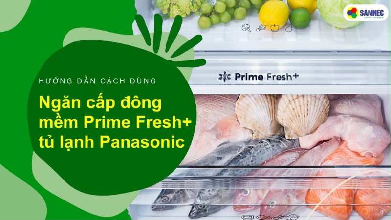 Cách dùng ngăn cấp đông mềm Prime Fresh+ tủ lạnh Panasonic đơn giản