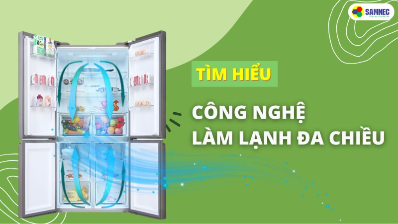 Khám phá công nghệ làm lạnh đa chiều trên tủ lạnh