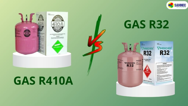 Dùng gas R32 hay R410A tốt hơn cho máy lạnh? So sánh sự khác biệt