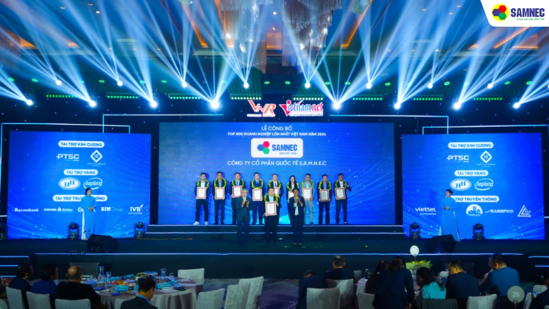 Công Ty Cổ Phần Quốc Tế SAMNEC Được Vinh Danh Trong Top 500 Doanh Nghiệp Lớn Nhất Việt Nam 2024