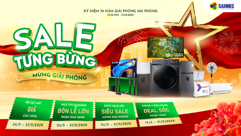 Sale tưng bừng - Mừng giải phóng