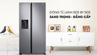 4 điểm nổi bật trên tủ lạnh SBS Samsung Inverter RS64R5101SL/SV
