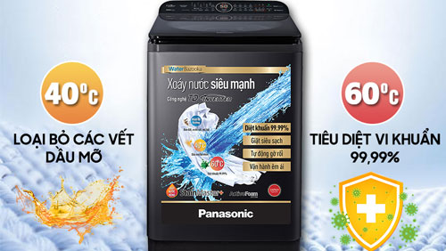 Hệ thống Active Foam trên máy giặt Panasonic