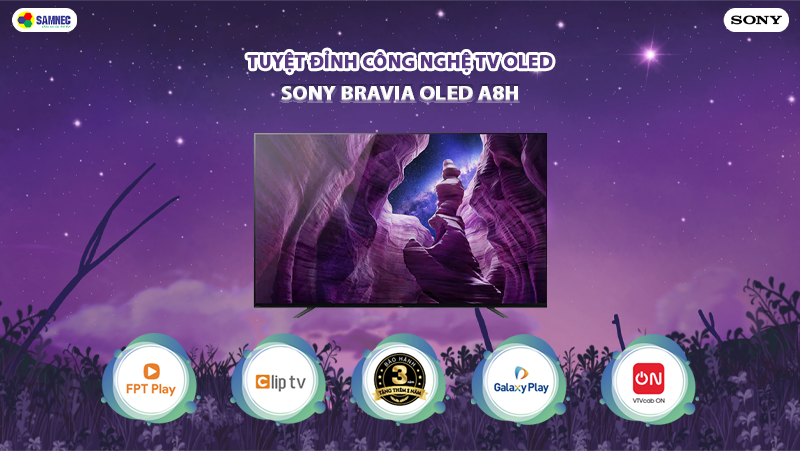 Sony OLED 4K A8H: Tuyệt đỉnh công nghệ TV OLED