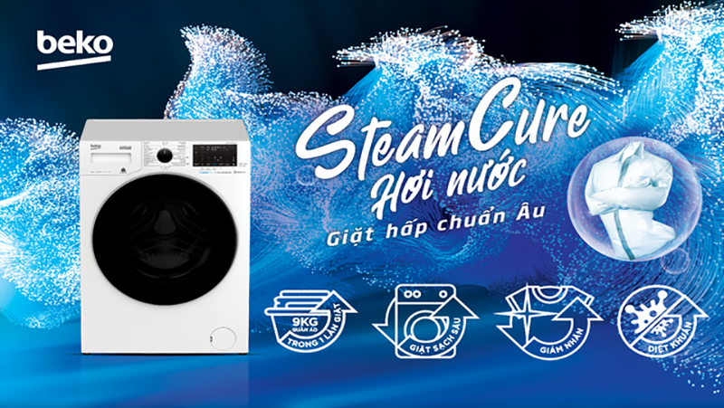 SteamCure: Công nghệ giặt hấp chuẩn châu Âu