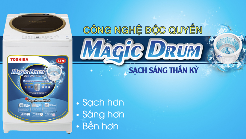 Lồng giặt Magic Drum trên máy giặt Toshiba