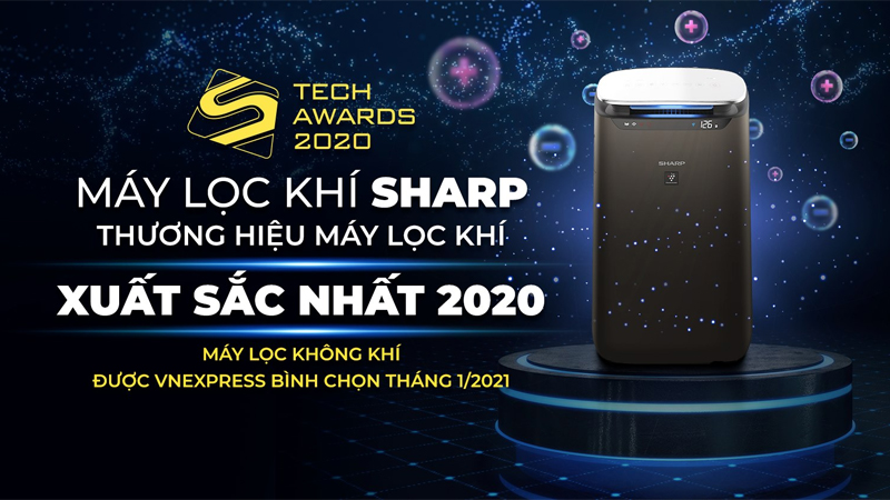 SHARP nhận được danh hiệu “Máy lọc khí xuất sắc nhất” tại Tech Awards 2020