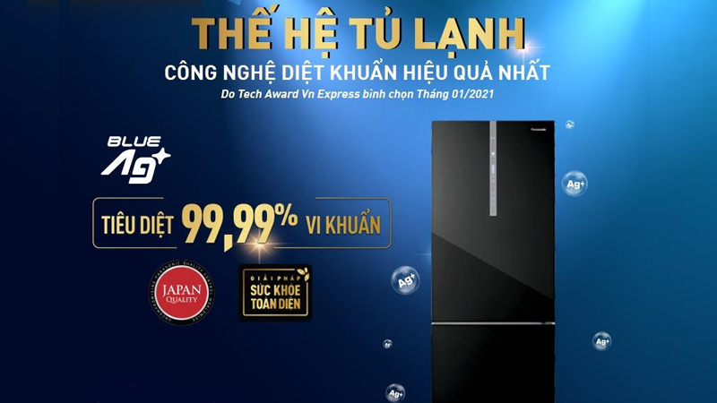 Các công nghệ diệt khuẩn vượt trội có trong tủ lạnh Panasonic