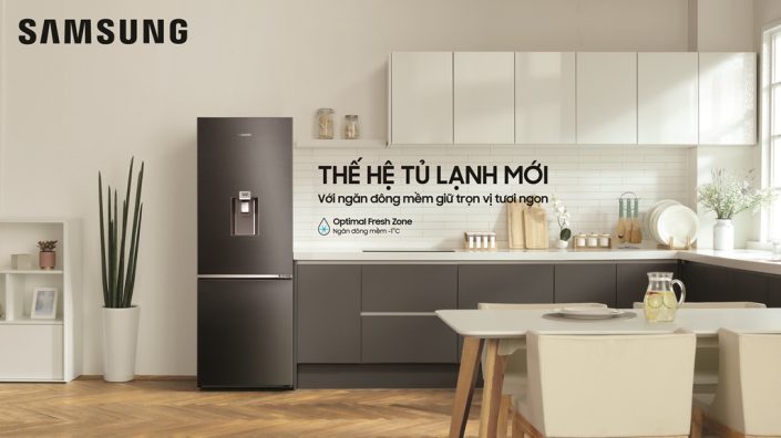 Tủ lạnh Samsung ngăn đá dưới đáp ứng lối sống hiện đại