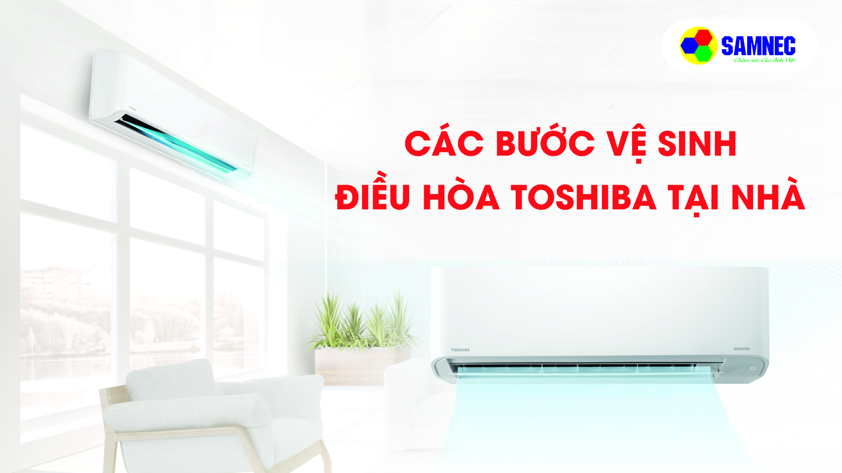 Các bước vệ sinh điều hòa Toshiba tại nhà