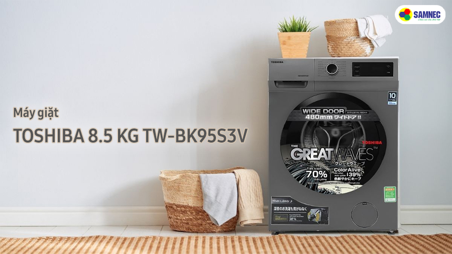 Máy giặt Toshiba Inverter 8.5 kg TW-BK95S3V liệu có đáng mua?