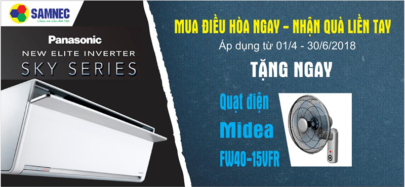 Chương trình khuyến mãi Mua điều hòa ngay - Nhận quà liền tay khi mua điều hòa Panasonic