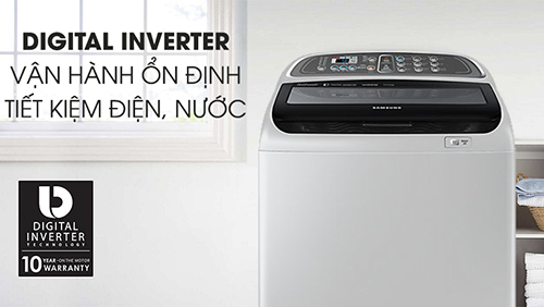 Hướng dẫn sử dụng bảng điều khiển máy giặt Samsung cửa trên WA10J5750SG/SV