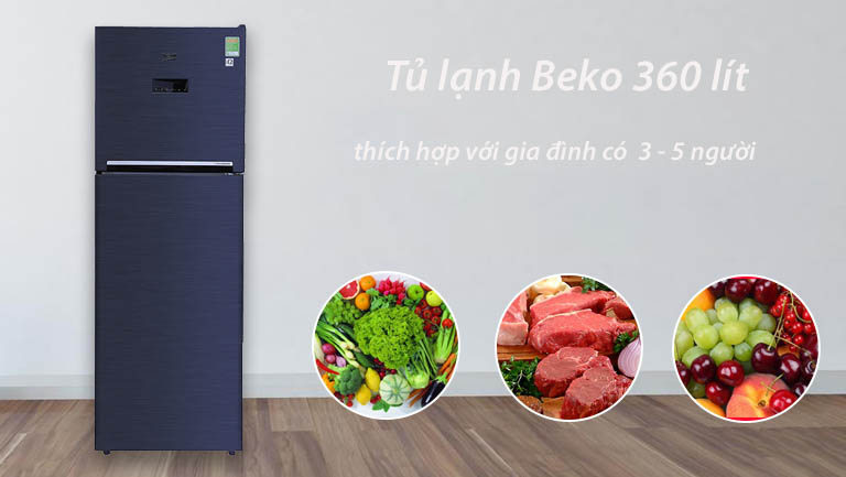 Hướng dẫn sử dụng bảng điều khiển tủ lạnh Beko RDNT360E50VZWB