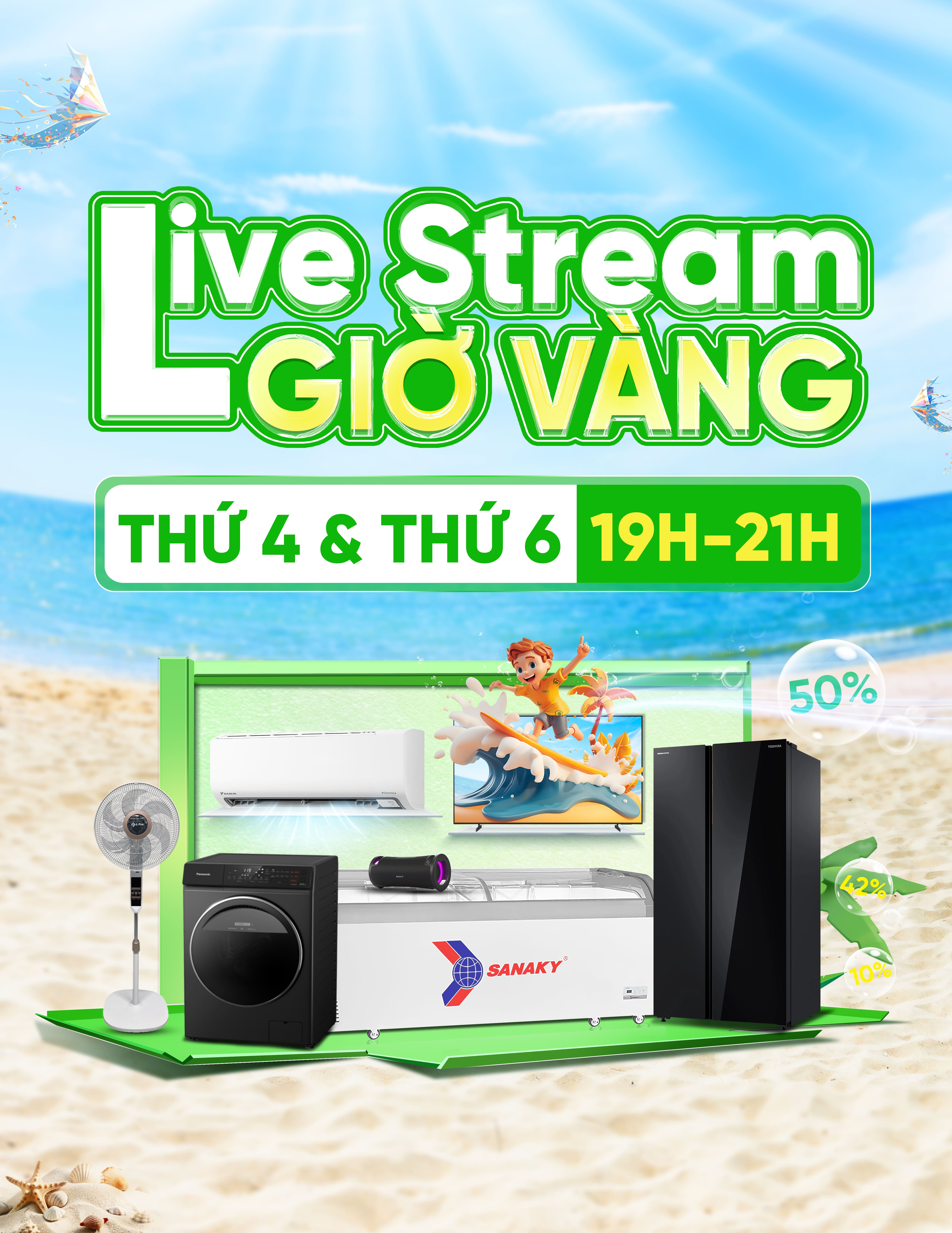 Giờ vàng livestream săn sale giá rẻ 
